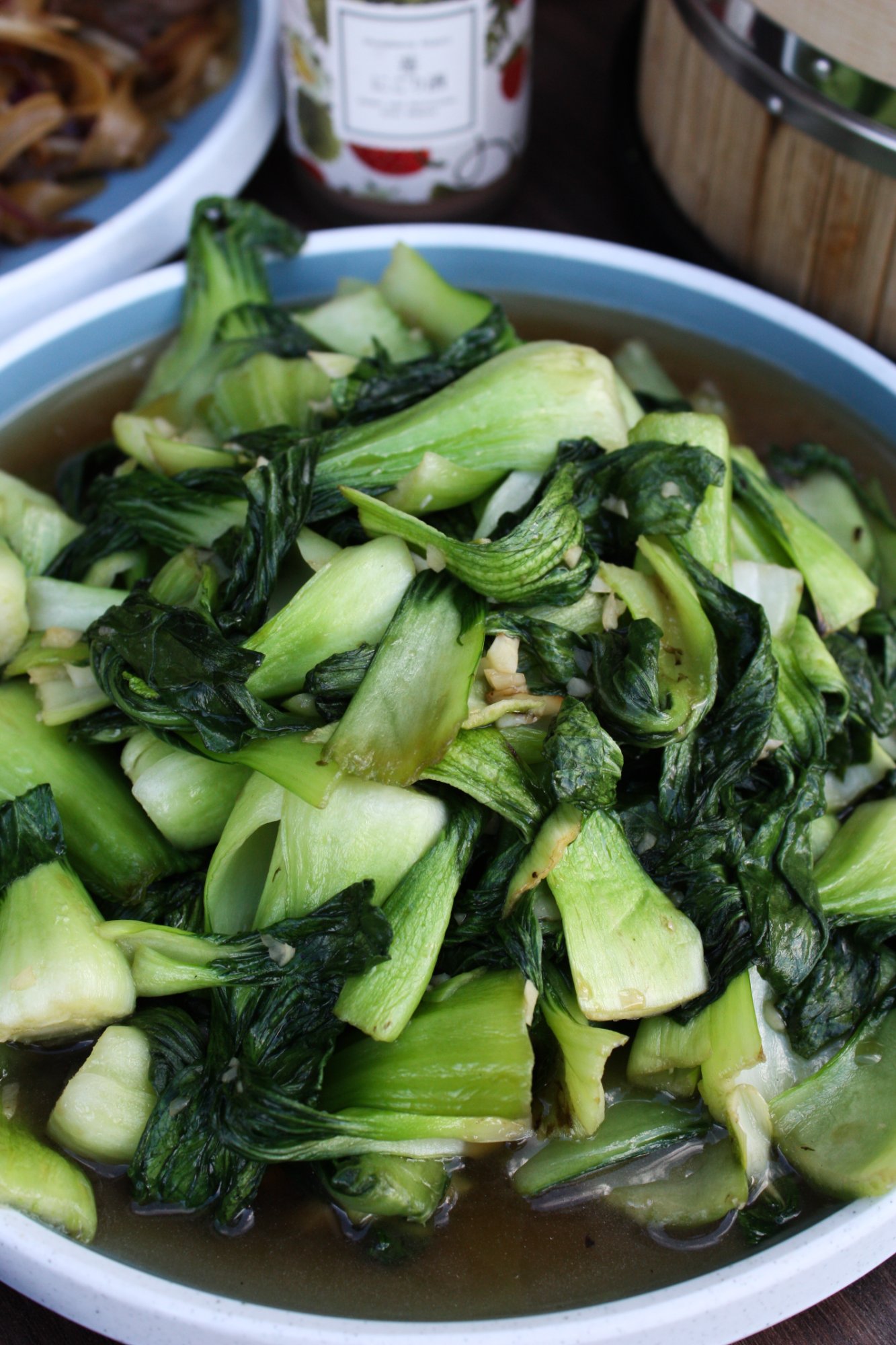 Stir-fried bok choy